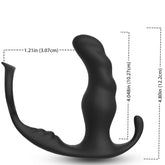 ARMONY - ANILLO VIBRADOR DE PRÓSTATA ANAL Y CONTROL REMOTO KNIGHT NEGRO